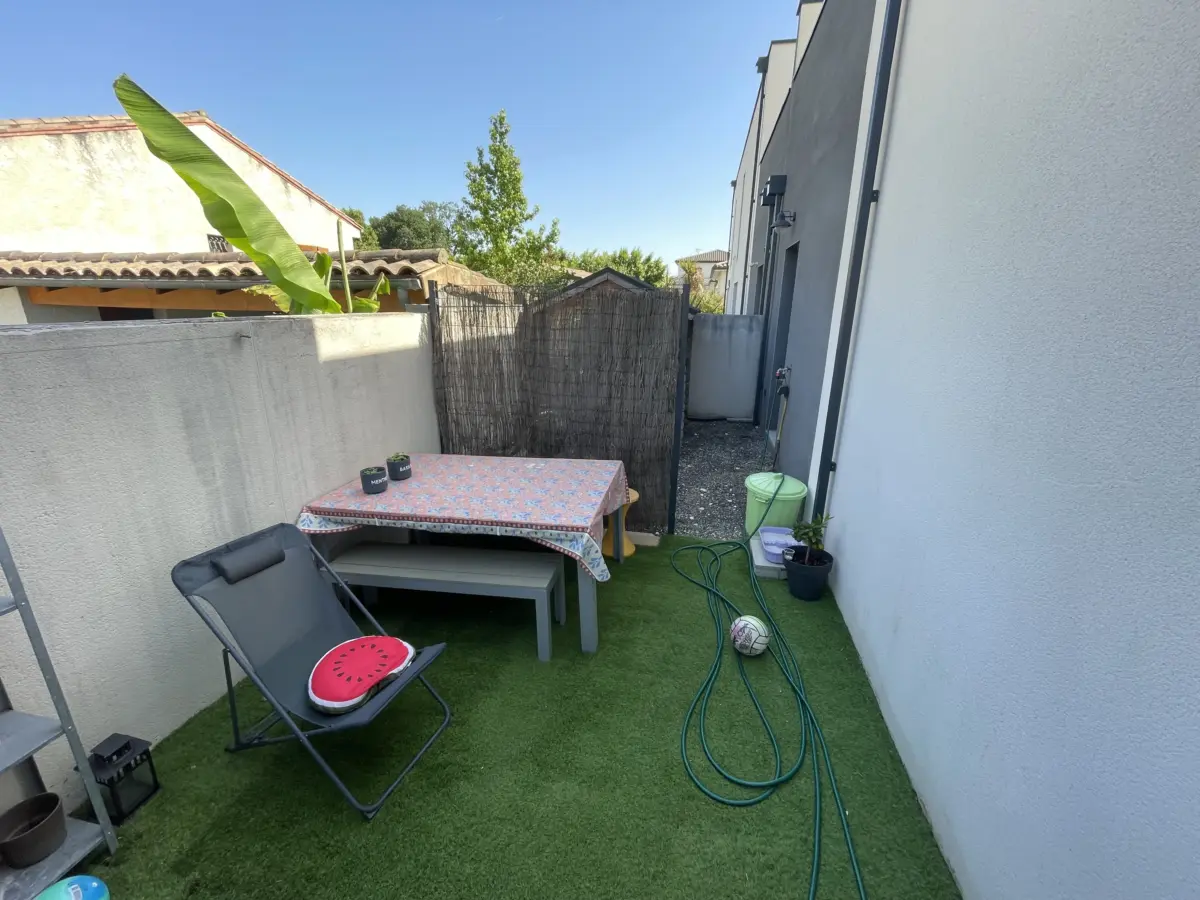 Avant travaux : Création de cuisine d'été et pergola bar moderne à Toulouse